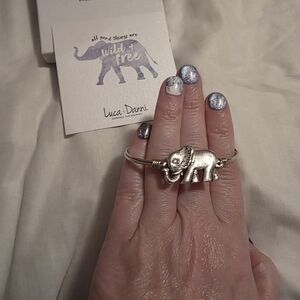 Luca + Danni Silver Elephant Charm Bracelet
